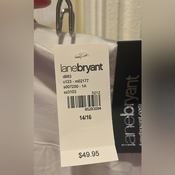 NWT Lane Bryant Sz 14/16 White Maxi Skirt - Picture 2 of 8